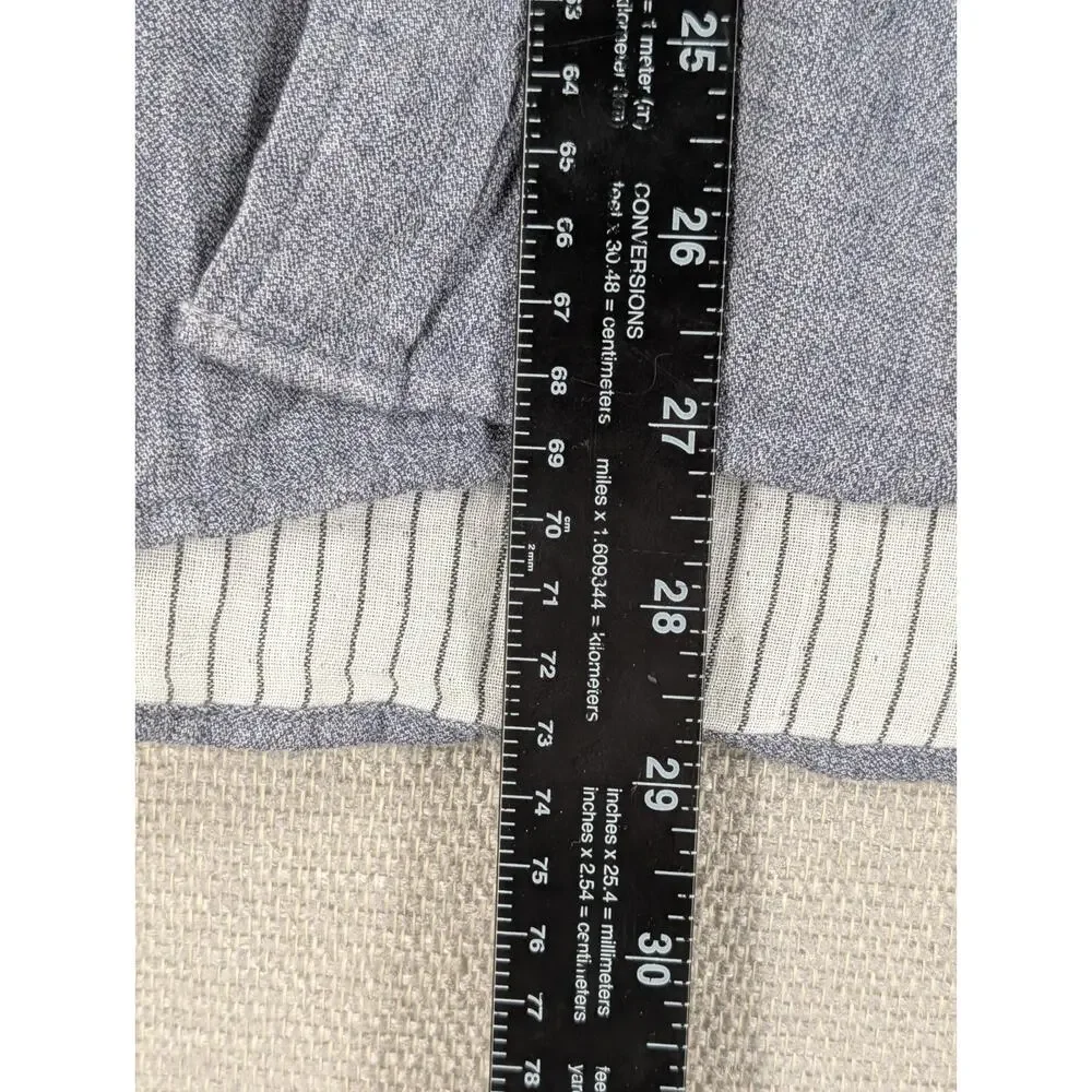 Banana Republic Mens Blue Cotton Untucked Fit Button Down Shirt Large -072618